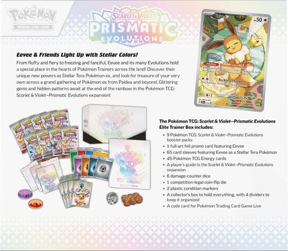 POKÉMON TCG: Scarlet & Violet 8.5 Prismatic Evolutions - Elite Trainer Box