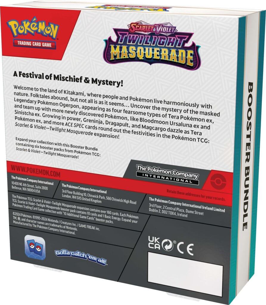 POKÉMON TCG: Scarlet & Violet 6 Twilight Masquerade - Booster Bundle