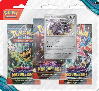 POKÉMON TCG: Scarlet & Violet 6 Twilight Masquerade - 3 Pack Blister