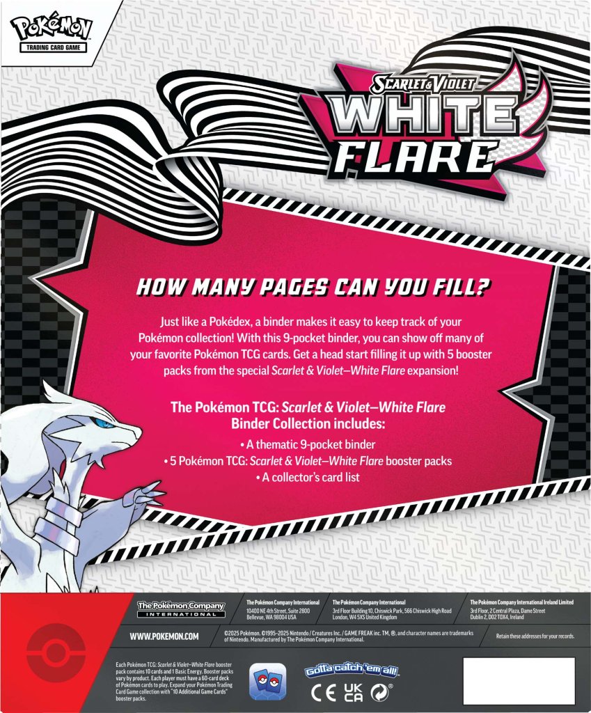 POKÉMON TCG: Scarlet & Violet 10.5 White Flare - Binder Collection (Sealed Case)