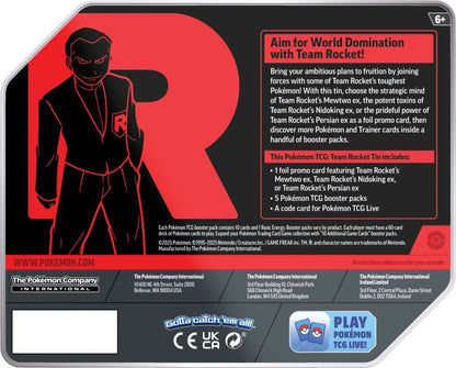 POKÉMON TCG: Scarlet & Violet - Team Rocket Tins (5 packs)
