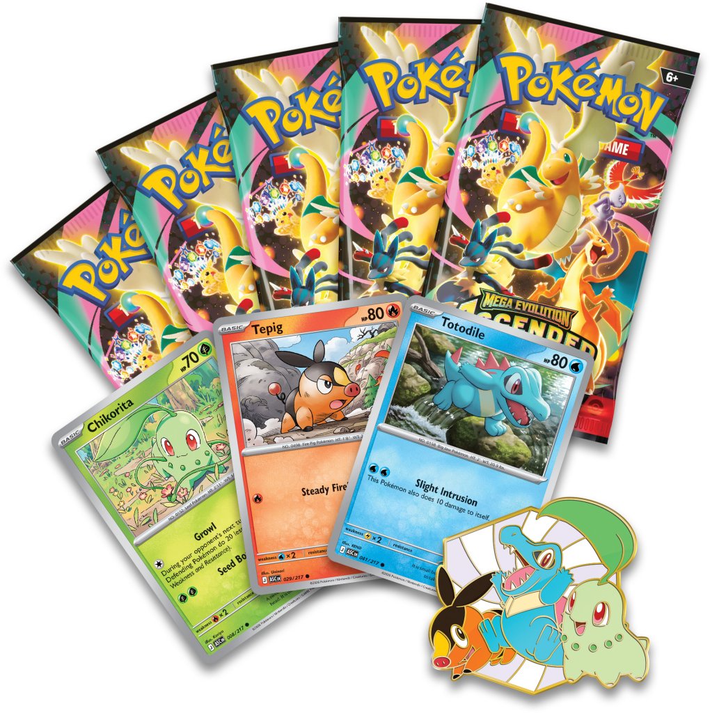 [PRE-ORDER] POKÉMON TCG: Mega Evolution 2.5 Ascended Heroes - First Partners Deluxe Pin Collection