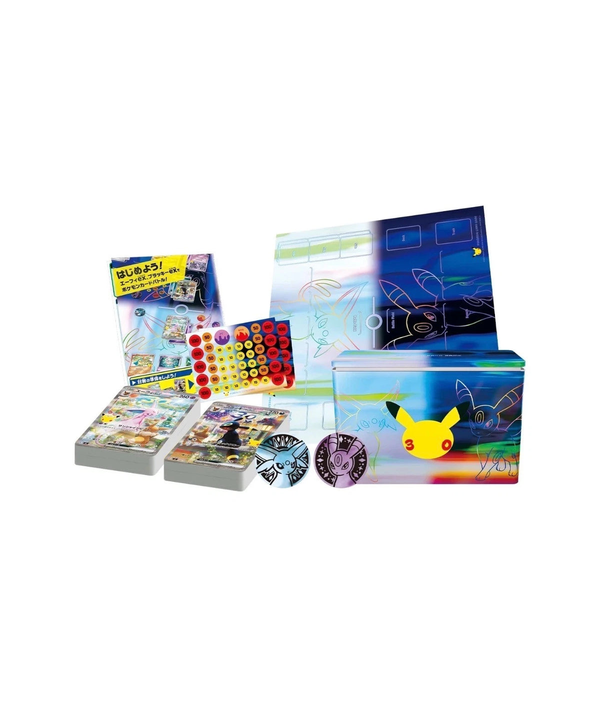 [PRE-ORDER] Pokémon TCG: Japanese 30th Celebration Premium Deck Set - Espeon ex & Umbreon ex
