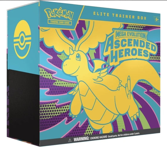 POKÉMON TCG: Mega Evolution 2.5 Ascended Heroes - Elite Trainer Box Case